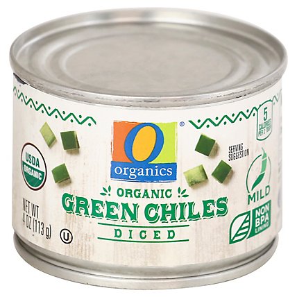 O Organics Green Chiles Diced - 4 OZ - Image 1