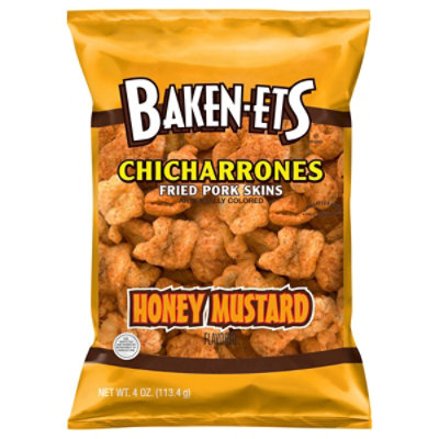 Baken-Ets Chicharrones Flavored Fried Pork Skins Honey Mustard - 4 OZ