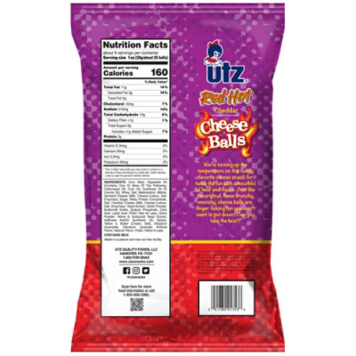 Utz Red Hot Cheese Balls - 8.5 OZ - Image 7