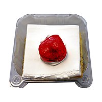 Cake Slice Tres Leches W/strawberry - EA - Image 1