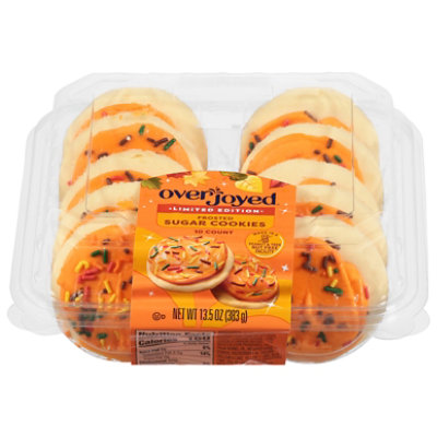 Overjoyed Orange Frosted Sugar Cookies - 13.5 Oz - Image 1