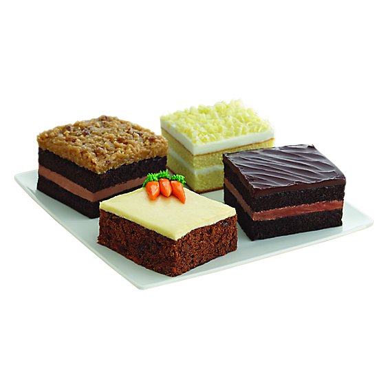 Bakery Assorted Cake Slices 4 count - Each