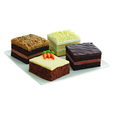 Bakery Assorted Cake Slices 4 count - Each