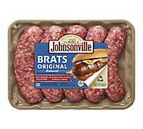 Johnsonville Natural Casing Original Bratwurst Pork Sausage - 19 OZ
