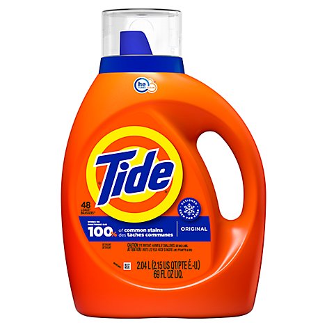 Tide HE Compatible Original Liquid Laundry Detergent 48 Loads - 69 Fl. Oz.