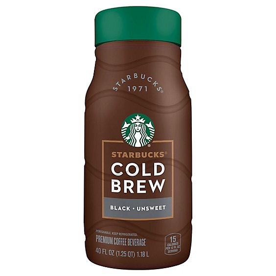 Starbucks Premium Unsweet Cold Brew Black Coffee Beverage - 40 Fl. Oz.