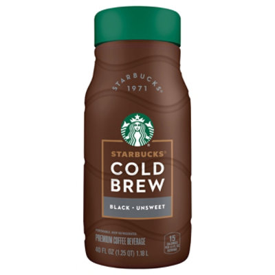 Starbucks Premium Unsweet Cold Brew Black Coffee Beverage - 40 Fl. Oz. - Image 1