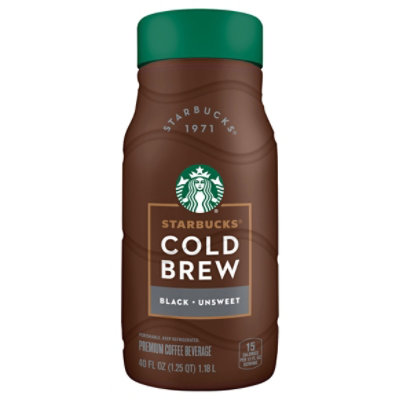 Starbucks Cold Brew Black Unsweet Premium Coffee Beverage - 40 Fl. Oz.
