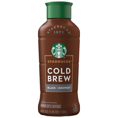 Starbucks Cold Brew Black Unsweetened - 40 FZ