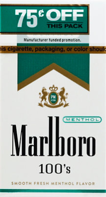 Marlboro Menthol Gold 100 .75 Off - CTN - Image 2
