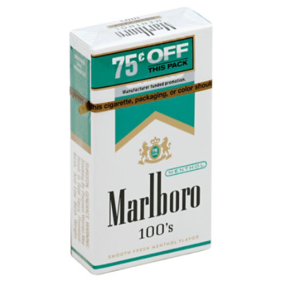 Marlboro Menthol Gold 100 .75 Off - CTN