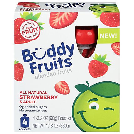 Buddy Fruits Pouch Fruit Strwbry - 12.8 OZ - Image 1