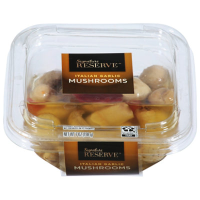 Signature Reserve Mushrooms Italian Garlic - 7 OZ