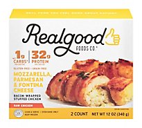 Realgood Chicken Bacon Wrapped Three Cheese - 12 OZ