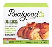 Realgood Chicken Bacon Wrapped Broccoli & Cheddar - 12 OZ