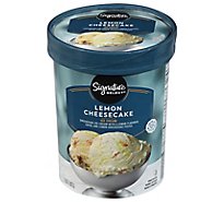 Signature Select Ice Cream Lemon Cheesecake - 1.5 QT