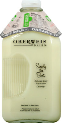 Oberweis Organic Fat Free Milk - 64 FZ - Image 6