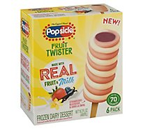 Popsicle Fruit Twister Ice Pops with Dairy Strawberry Blueberry Vanilla - 16.2 Oz