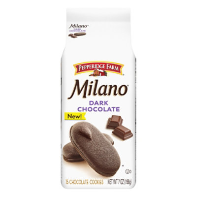 Pepperidge Farm Milano Cookies Dark Chocolate - 7 OZ - jewelosco