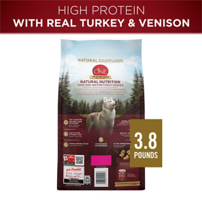 Purina ONE Dog Food Dry Smartblend Turkey & Venison - 3.8 Lb - Image 4