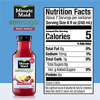 Minute Maid Zero Sugar Fruit Punch - 52 FZ - Image 4