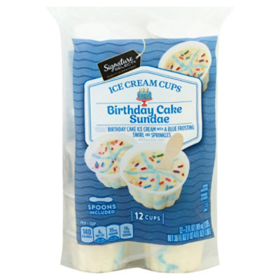 Signature Select Sundae Cups Birthday Cake - 12-3 FZ - Pavilions