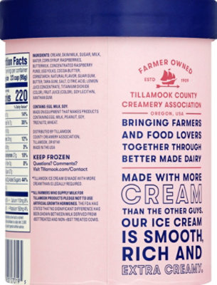 Tillamook White Chocolate Raspberry Ice Cream - 1.75 QT - Image 2