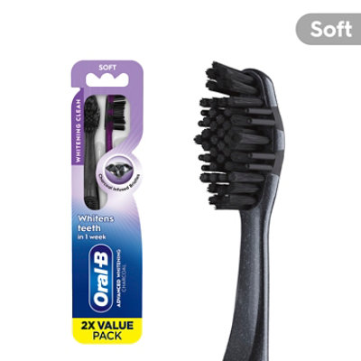 Oral B Charcoal Manual Toothbrush Soft - 2 CT - Image 1