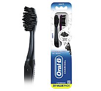 Oral B Charcoal Manual Toothbrush Soft - 2 CT