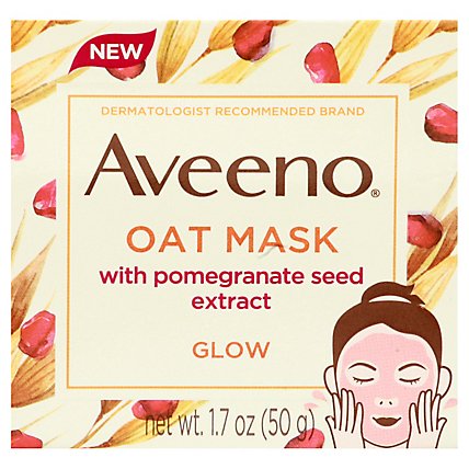 Aveeno Pomegranate Seed Extract Oat Mask - 1.7 OZ - Image 3