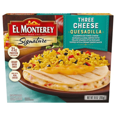 El Monterey Frozen Three Cheese Quesadilla Meal - 10 Oz - Image 4