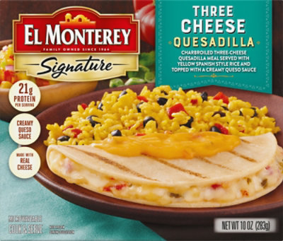 El Monterey Frozen Three Cheese Quesadilla Meal - 10 Oz - Image 2