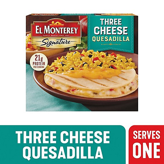 El Monterey Frozen Three Cheese Quesadilla Meal - 10 Oz