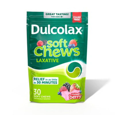 Dulcolax Saline Laxative Soft Chews Mixed Berry Flavor - 30 Count - Image 1