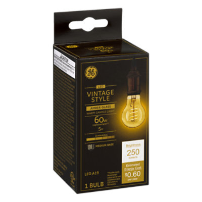 Ge Led Vintage A19 Amber - EA