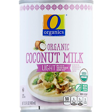 O Organics Coconut Milk Light - 13.5 OZ - Image 2