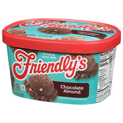 Friendly's Rich And Creamy Chocolate Almond Chip Ice Cream Tub - 1.5 Quart - Image 4
