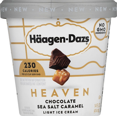 Haagen-Dazs Heaven Chocolate Sea Salt Caramel - 14 FZ