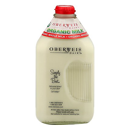 Oberweis Organic Whole Milk - 64 FZ - Image 3