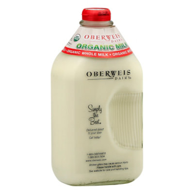 Oberweis Organic Whole Milk - 64 FZ - Image 1