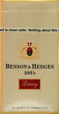 Benson & Hedges 100s Luxury Cigarette Box - 20 Count - Image 3