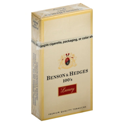 Benson & Hedges 100s Luxury Cigarette Box - 20 Count - Image 1