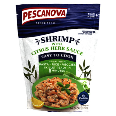 Pescanova Toss And Serve Meal With Vannamei Shrimp & Citrus Herb Sauce - 14 OZ - Image 1