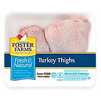 Foster Farms All Natural Turkey Thighs - LB - Image 1