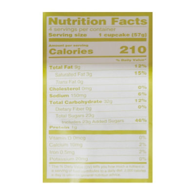 Vegan Vanilla Cupcake - 4 CT - Image 4