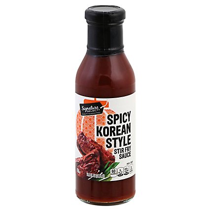 Signature Select Sauce Stir Fry Spicy Korean - 11.8 FZ - Image 1