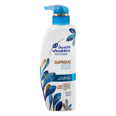 Head and Shoulders Supreme Shampoo Detox & Hydrate Hair & Scalp - 11.8 Fl. Oz.