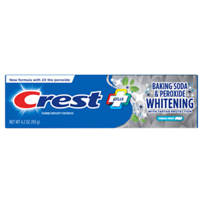 Crest Cavity & Tartar Protection Baking Soda & Peroxide Whitening Toothpaste - 4.2 Oz - Image 2