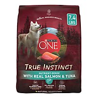 Purina ONE True Instinct Salmon And Tuna Dry Dog Food - 7.4 Lb - Image 1