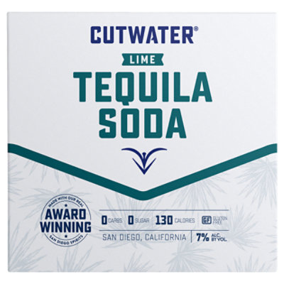 Cutwater Spirits Lime Tequila Soda In Cans - 4-12 Fl. Oz. - Image 1